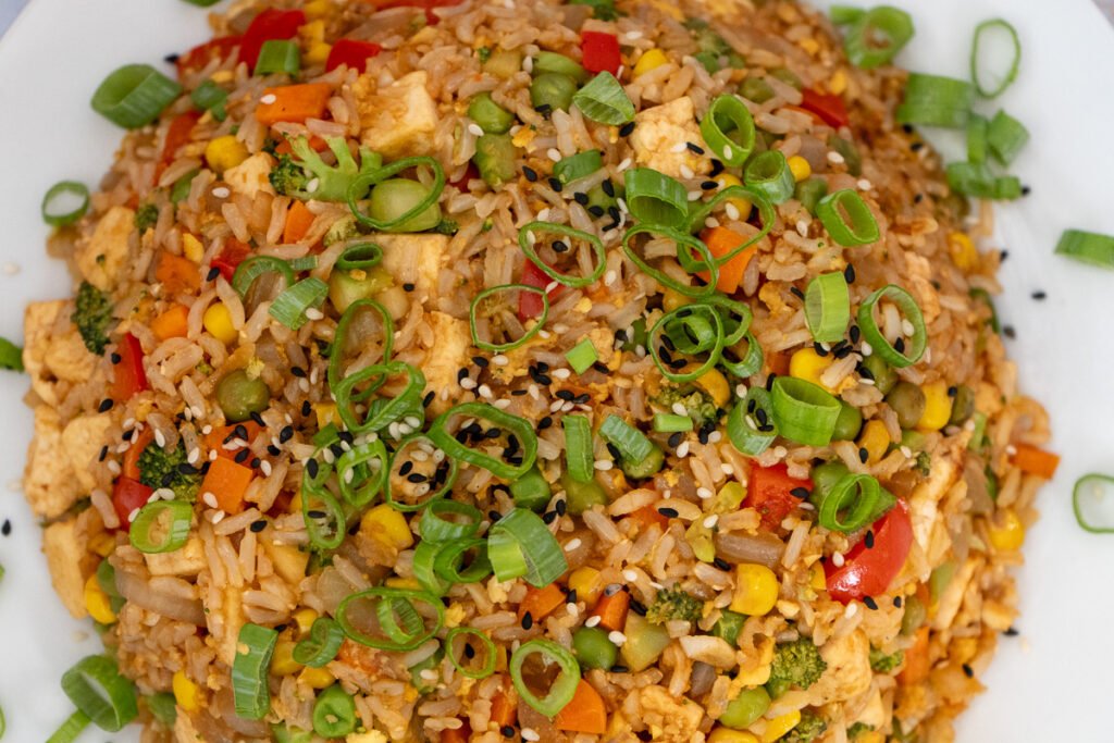 Close up of fried rice