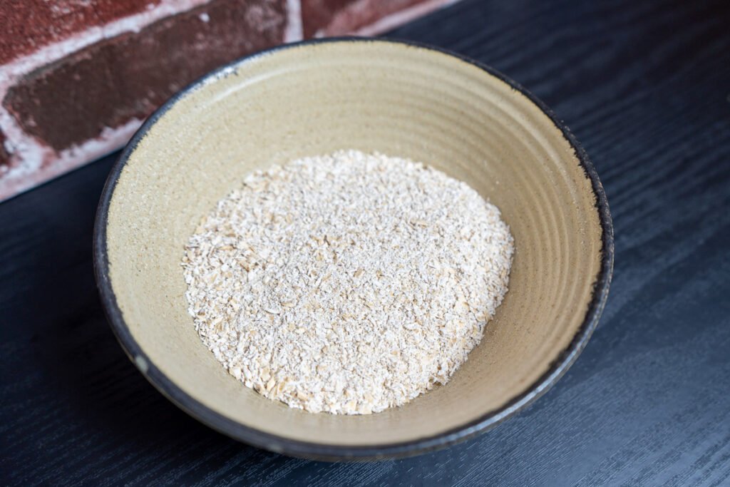 Bowl of oat flour